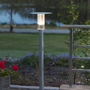 Mode dimbar 8W LED galvanisert inkl stolpe 111 cm