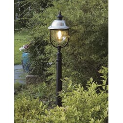 Parma E27 rostfri/svart ink stolpe 125cm