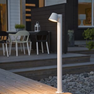Trieste GU10 hvit inkl stolpe 100cm