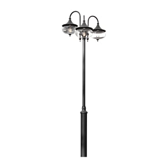 Libra 3-arm E27 svart ex stolpe