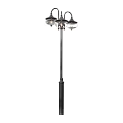 Libra 3-arm E27 svart ex stolpe
