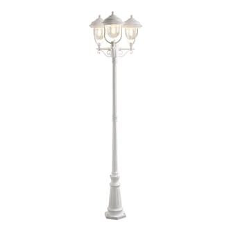 Parma 3-arm E27 hvit ink stolpe 218 cm