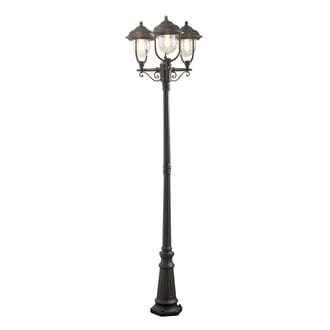 Parma 3-arm E27 svart ink stolpe 218 cm