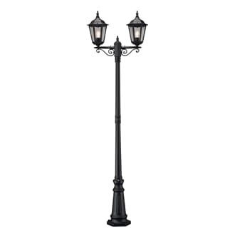 Firenze 2-armet E27 svart ink stolpe