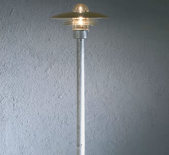 Modena  E27 galvanisert ink stolpe 225cm