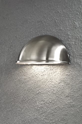 Torino halvmåneplafond E27 rostfri stor