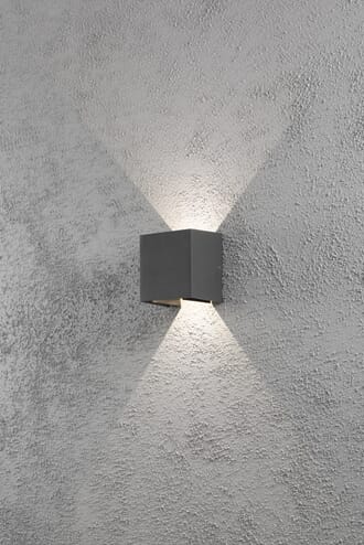 Cremona 2x3W high power LED mørk grå