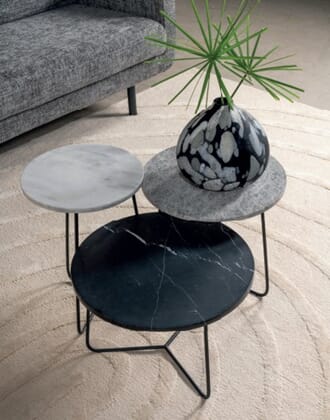 MINNESOTA COFFEE TABLE BLACK  Ø50X35