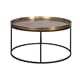 NORTHLAND COFFEE TABLE ANTIQUE GOLD M Ø70x40