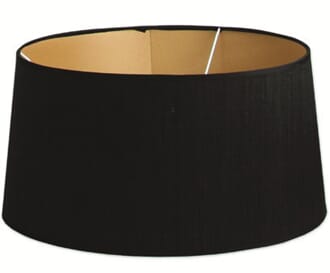 RAFFIA LAMPSHADE ROUND BLACK S