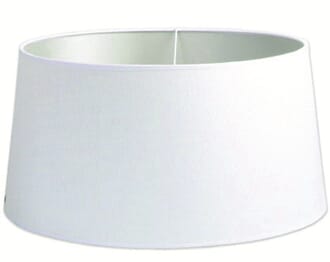 RAFFIA LAMPSHADE ROUND WHITE L