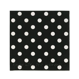 LS94 NAPKIN BLACK + WHITE DOTS
