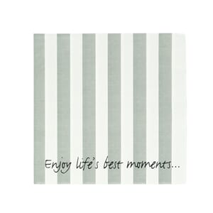 LS94 NAPKIN STRIPES GREY & WHITE