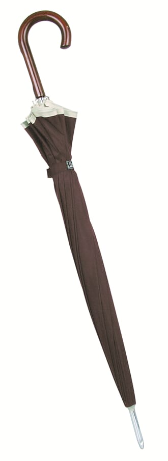 UMBRELLA BROWN WITH CREAM BORDER