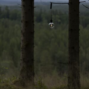 Oppladbar mobil lampe med krok