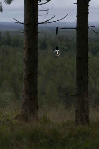 Oppladbar mobil lampe med krok