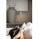 Menton USB bordlampe matt grå