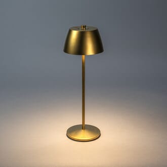 Eze USB bordlampe matt messing