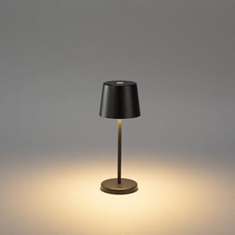 Vance USB lampe sort 21,5 cm
