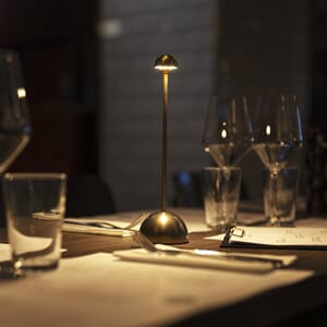 Bandol bordlampe antikk messing