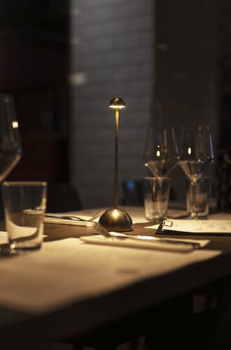 Bandol bordlampe antikk messing