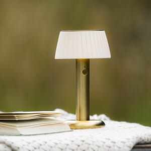 Grasse bordlampe antikk messing