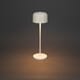 Lille bordlampe 36 cm hvit oppladbar