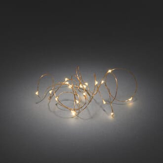 Slynge kobbertråd 40 amber LED timer 6 timer