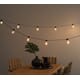 Lysslynge 10 amber LED sort kabel