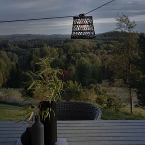 Lampeskjerm 5 stk sort 15 cm