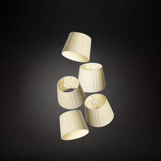 Lampeskjermer 5 stk creme