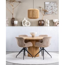 WILMINGTON DINING TABLE NATURAL Ø130 X 76 CM
