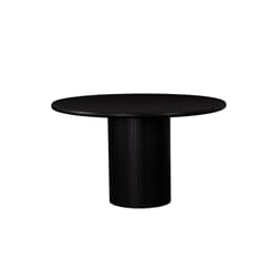 WILMINGTON DINING TABLE BLACK Ø130 X 76 CM