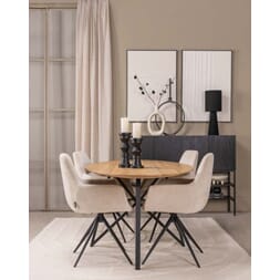 NEWPORT OVAL DINING TABLE NATURAL 220 X 100