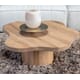NEWTON COFFEE TABLE NATURAL Ø90 X H35 CM