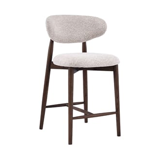 KYOTO BAR CHAIR LOW WALNUT/BEIGE