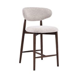 KYOTO BAR CHAIR LOW WALNUT/BEIGE