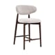 KYOTO BAR CHAIR LOW WALNUT/BEIGE