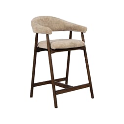 MAREN BAR CHAIR BEIGE/WALNUT