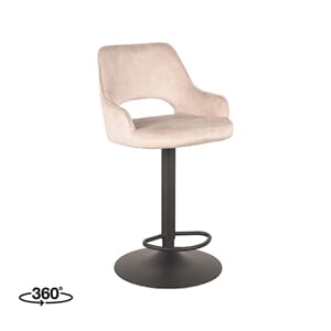 FER BAR CHAIR NATURAL VELOUR