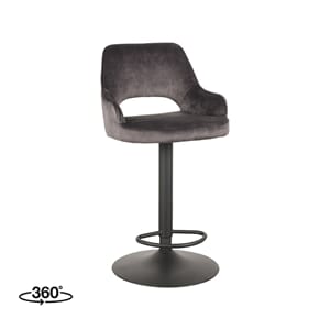 FENDER BAR CHAIR ANTRACIT VELOUR