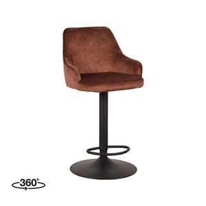 FENDER BAR CHAIR RUST VELOUR