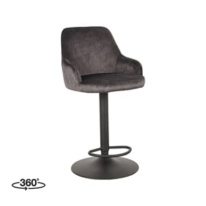 FENDER BAR CHAIR ANTRACIT VELOUR
