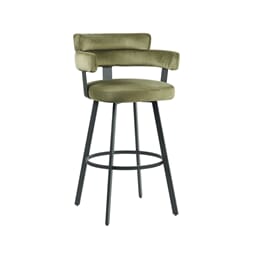 BARDIO BAR CHAIR LOW GREEN VELOUR