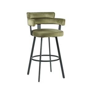 BARDIO BAR CHAIR LOW GREEN VELOUR