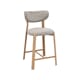 MIKA BAR CHAIR LOW OAK/BEIGE