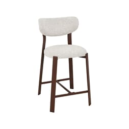MIKA BAR CHAIR LOW WALNUT/NATURAL
