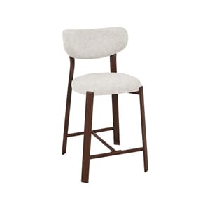 MIKA BAR CHAIR LOW WALNUT/NATURAL