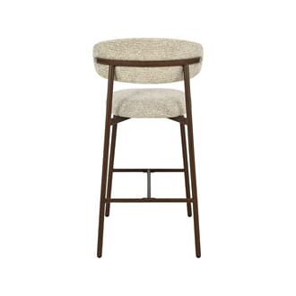 KAITO BAR CHAIR LOW WALNUT/BEIGE