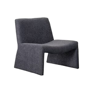 GEORGIA FAUTEUIL BOUCLE ANTHRACITE W74/D76/H76